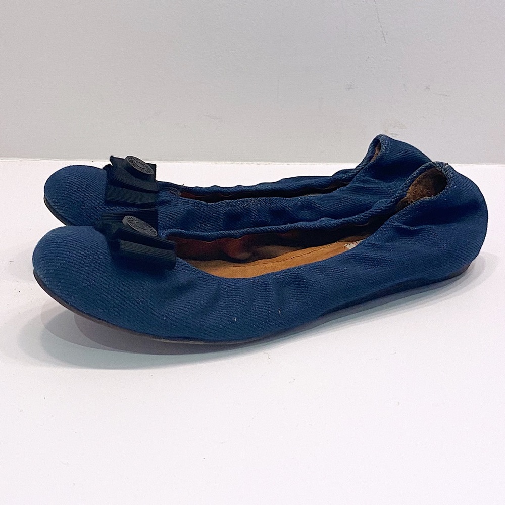Lanvin Denim Elastic Flats - 37